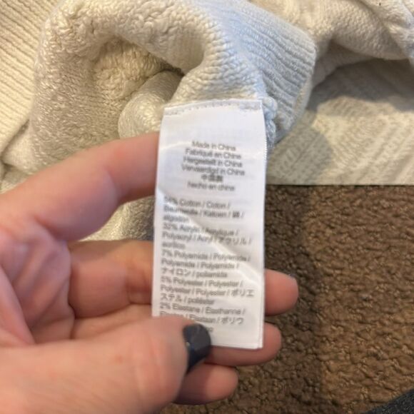 Crewcuts Girls Cable Knit Off White Sweater - Picture 6 of 7